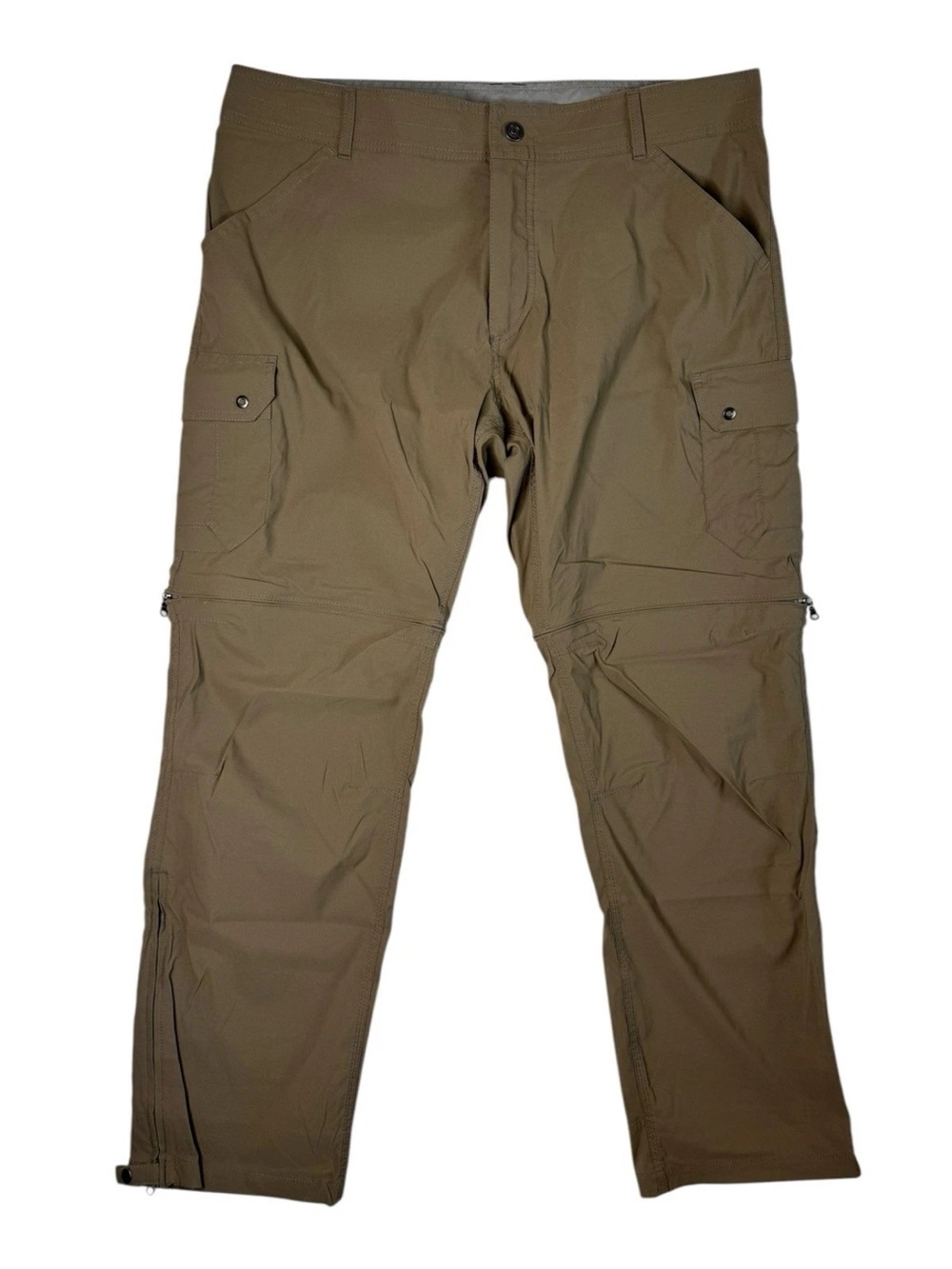 Kuhl Renegade Cargo Convertible Pants Brown Men's Size 40x32 Outdoor Hiking